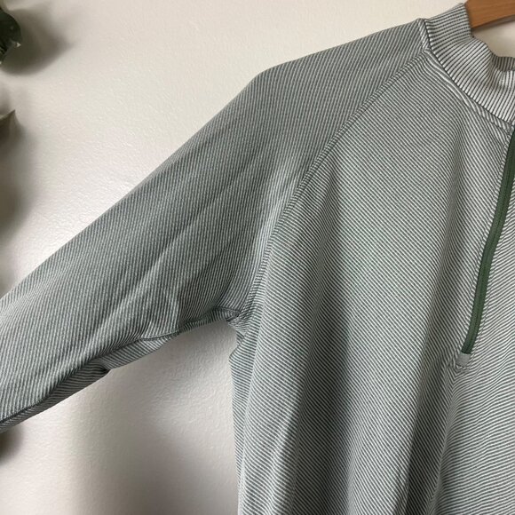 Lululemon Athletic Rest Less Cropped Half Zip Jacket Grey Sage Size 14 - Picture 5 of 8